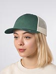 Бейсболка FLEXFIT арт. 6506T (зеленый / кремовый)